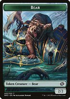 Matte Finish The Brothers' War Tokens Bear ( #2 )