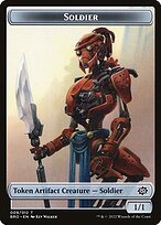 Matte Finish The Brothers' War Tokens Soldier ( #9 )