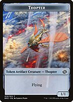Matte Finish The Brothers' War Tokens Thopter ( #10 )