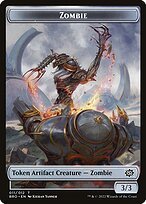 Matte Finish The Brothers' War Tokens Zombie ( #11 )