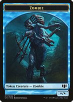 Glossy Finish Commander 2014 Tokens Zombie ( #11 )