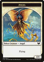 Matte Finish Commander 2015 Tokens Angel ( #2 )
