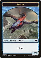 Matte Finish Commander 2015 Tokens Drake ( #6 )
