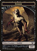 Matte Finish Commander 2015 Tokens Zombie ( #8 )