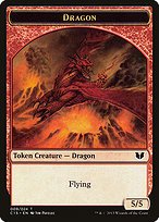 Matte Finish Commander 2015 Tokens Dragon ( #9 )