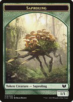 Matte Finish Commander 2015 Tokens Saproling ( #16 )
