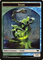 Matte Finish Commander 2015 Tokens Snake ( #21 )