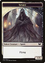 Matte Finish Commander 2015 Tokens Spirit ( #22 )