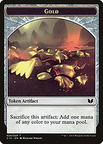 Matte Finish Commander 2015 Tokens Gold ( #24 )