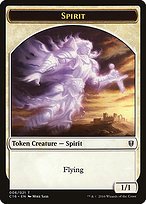 Glossy Finish Commander 2016 Tokens Spirit ( #6 )