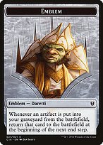Glossy Finish Commander 2016 Tokens Daretti, Scrap Savant Emblem ( #21 )