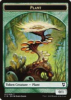 Glossy Finish Commander 2018 Tokens Plant ( #17 )