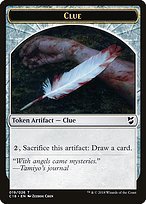 Glossy Finish Commander 2018 Tokens Clue ( #19 )