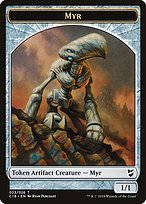 Glossy Finish Commander 2018 Tokens Myr ( #23 )