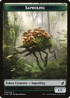 Matte Finish Commander 2019 Tokens Saproling ( #19 )