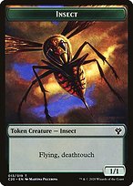 Glossy Finish Commander 2020 Tokens Insect ( #13 )