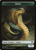 Glossy Finish Commander 2020 Tokens Snake ( #15 )