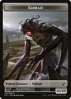 Glossy Finish Commander 2021 Tokens Eldrazi ( #1 )