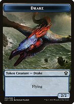 Glossy Finish Commander 2021 Tokens Drake ( #2 )