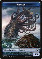 Glossy Finish Commander 2021 Tokens Kraken ( #4 )