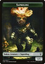 Glossy Finish Battle for Baldur's Gate Tokens Saproling ( #14 )