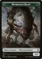 Glossy Finish Battle for Baldur's Gate Tokens Phyrexian Beast ( #41 )