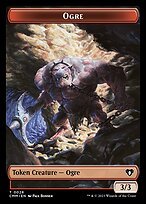 Glossy Finish Commander Masters Tokens Ogre ( #28 )