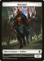 Glossy Finish Commander Legends Tokens Soldier ( #2 )