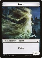 Glossy Finish Commander Legends Tokens Spirit ( #3 )