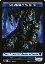Glossy Finish Commander Legends Tokens Salamander Warrior ( #4 )