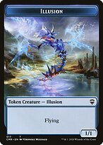 Glossy Finish Commander Legends Tokens Illusion ( #17 )