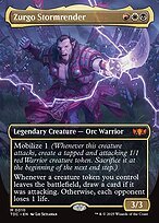 Glossy Finish Tarkir: Dragonstorm Commander Zurgo Stormrender ( #10 )