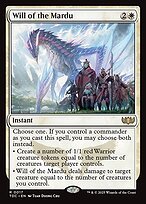 Glossy Finish Tarkir: Dragonstorm Commander Will of the Mardu ( #17 )