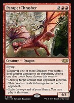 Glossy Finish Tarkir: Dragonstorm Commander Parapet Thrasher ( #36 )