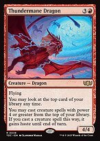 Glossy Finish Tarkir: Dragonstorm Commander Thundermane Dragon ( #38 )