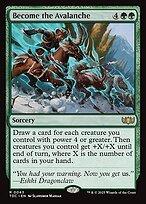 Glossy Finish Tarkir: Dragonstorm Commander Become the Avalanche ( #43 )