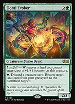 Glossy Finish Tarkir: Dragonstorm Commander Floral Evoker ( #46 )