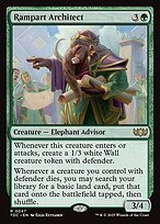 Glossy Finish Tarkir: Dragonstorm Commander Rampart Architect ( #47 )