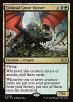 Glossy Finish Tarkir: Dragonstorm Commander Colossal Grave-Reaver ( #50 )