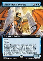 Glossy Finish Tarkir: Dragonstorm Commander Transcendent Dragon ( #62 )
