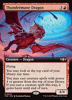 Glossy Finish Tarkir: Dragonstorm Commander Thundermane Dragon ( #78 )