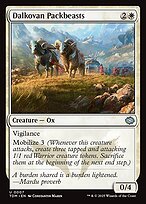 Matte Finish Tarkir: Dragonstorm Dalkovan Packbeasts ( #7 )