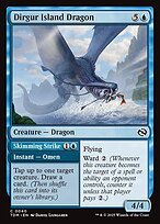 Matte Finish Tarkir: Dragonstorm Dirgur Island Dragon // Skimming Strike ( #40 )