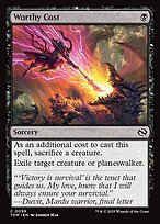 Matte Finish Tarkir: Dragonstorm Worthy Cost ( #99 )