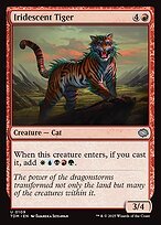Matte Finish Tarkir: Dragonstorm Iridescent Tiger ( #109 )