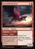 Matte Finish Tarkir: Dragonstorm Stormshriek Feral // Flush Out ( #124 )