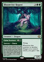 Matte Finish Tarkir: Dragonstorm Bloomvine Regent // Claim Territory ( #136 )