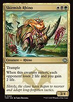 Matte Finish Tarkir: Dragonstorm Skirmish Rhino ( #224 )