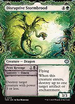Matte Finish Tarkir: Dragonstorm Disruptive Stormbrood // Petty Revenge ( #310 )