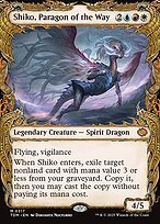 Matte Finish Tarkir: Dragonstorm Shiko, Paragon of the Way ( #317 )